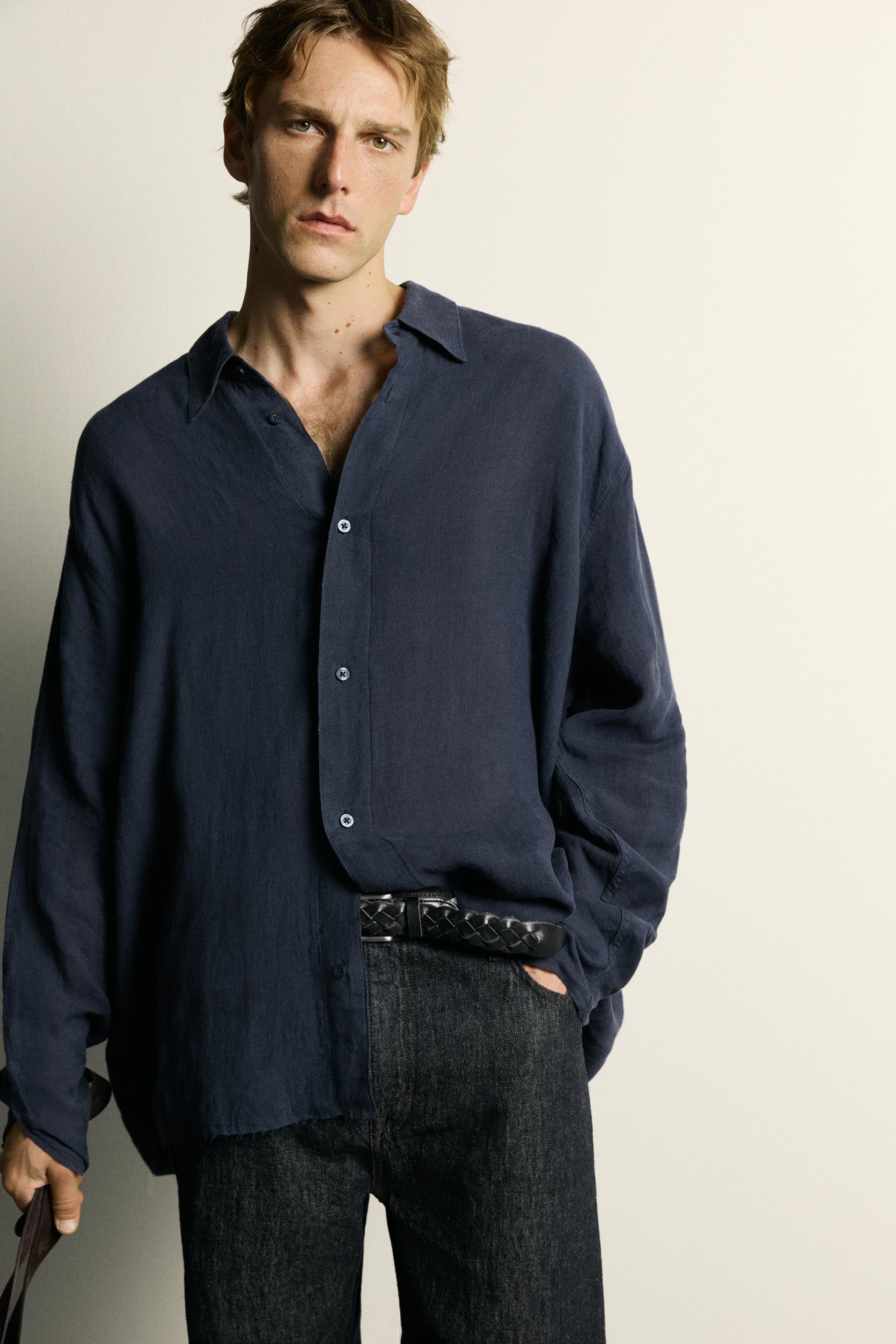 LIGHTWEIGHT 100% LINEN RELAXED FIT SHIRT